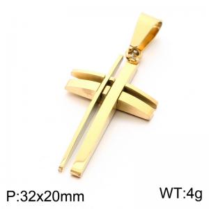 Stainless Steel Cross Pendant - KP119315-KL