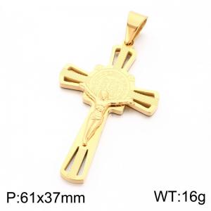 Stainless Steel Cross Pendant - KP119322-KL