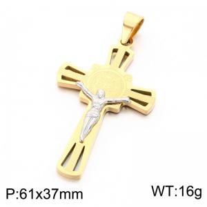 Stainless Steel Cross Pendant - KP119324-KL