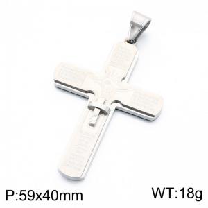 Stainless Steel Cross Pendant - KP119326-KL