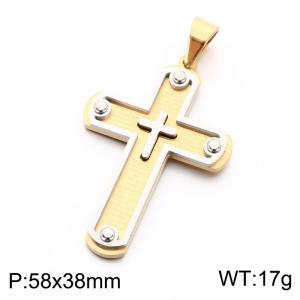 Stainless Steel Cross Pendant - KP119329-KL