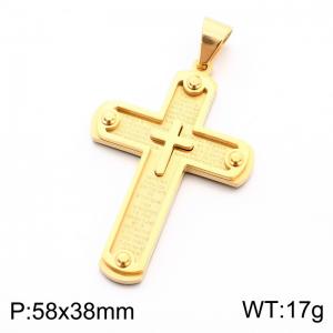 Stainless Steel Cross Pendant - KP119332-KL