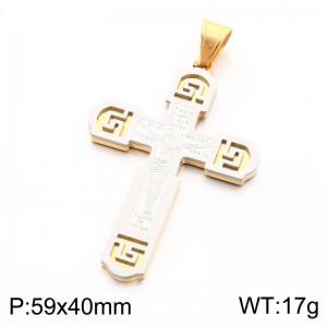 Stainless Steel Cross Pendant - KP119333-KL