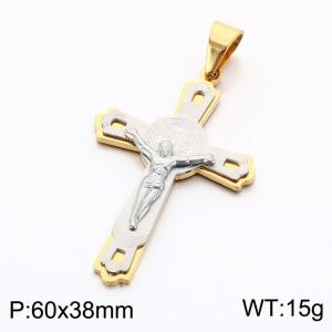 Stainless Steel Cross Pendant - KP119339-KL