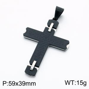 Stainless Steel Cross Pendant - KP119347-KL