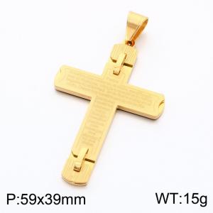 Stainless Steel Cross Pendant - KP119348-KL