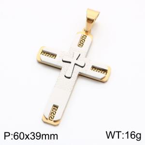 Stainless Steel Cross Pendant - KP119359-KL