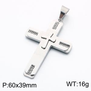 Stainless Steel Cross Pendant - KP119360-KL