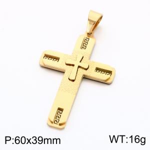 Stainless Steel Cross Pendant - KP119361-KL