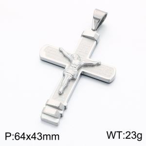 Stainless Steel Cross Pendant - KP119365-KL