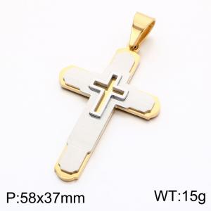 Stainless Steel Cross Pendant - KP119368-KL