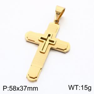 Stainless Steel Cross Pendant - KP119369-KL