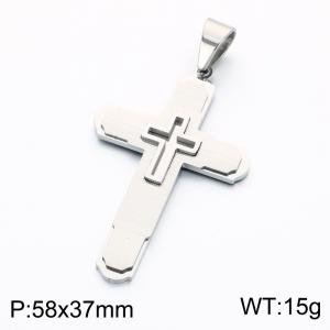 Stainless Steel Cross Pendant - KP119370-KL