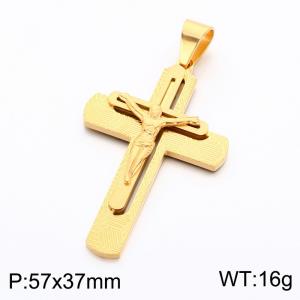 Stainless Steel Cross Pendant - KP119377-KL