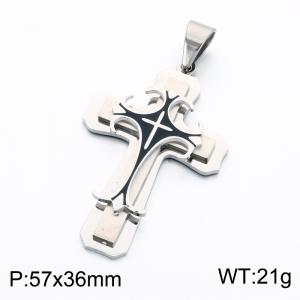 Stainless Steel Cross Pendant - KP119383-KL