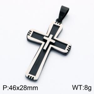 Stainless Steel Cross Pendant - KP119384-KL