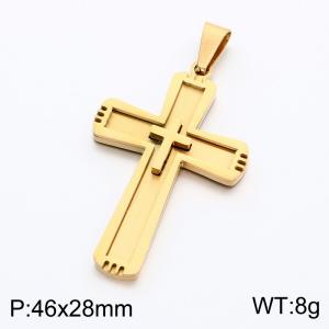 Stainless Steel Cross Pendant - KP119385-KL