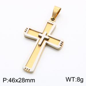 Stainless Steel Cross Pendant - KP119387-KL