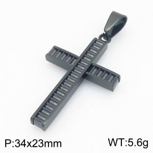 Stainless Steel Cross Pendant - KP119490-HR