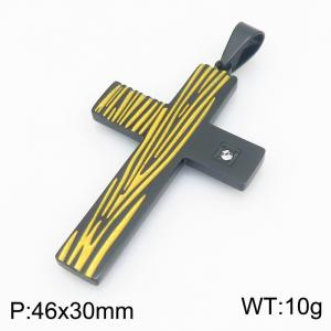 Stainless Steel Cross Pendant - KP119494-HR