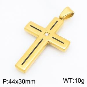 Stainless Steel Cross Pendant - KP119538-HR