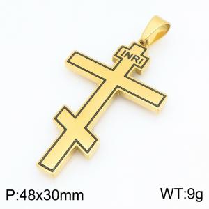 Stainless Steel Cross Pendant - KP119543-HR