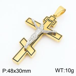 Stainless Steel Cross Pendant - KP119546-HR