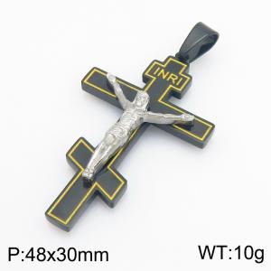 Stainless Steel Cross Pendant - KP119548-HR
