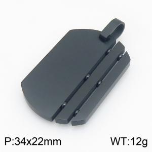 Stainless Steel Black-plating Pendant - KP119551-HR