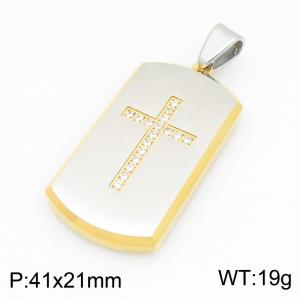 Stainless Steel Gold-plating Pendant - KP119557-HR