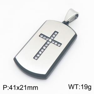 Stainless Steel Black-plating Pendant - KP119558-HR