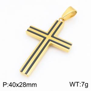 Stainless Steel Cross Pendant - KP119675-HR