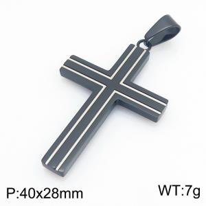 Stainless Steel Cross Pendant - KP119679-HR