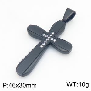 Stainless Steel Cross Pendant - KP119777-HR