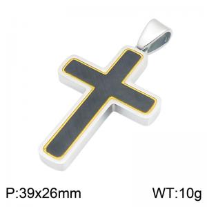 Stainless Steel Cross Pendant - KP119799-HR