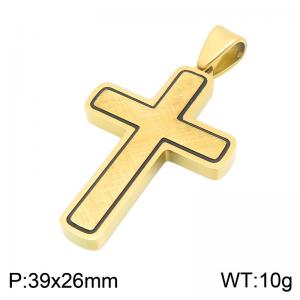 Stainless Steel Cross Pendant - KP119801-HR