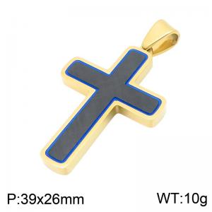 Stainless Steel Cross Pendant - KP119802-HR
