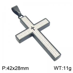 Stainless Steel Cross Pendant - KP119816-HR
