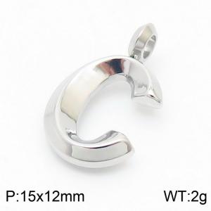 Stainless steel fashionable personalized letter C pendant pendant - KP120122-Z