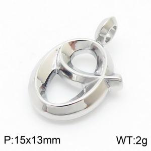 Stainless steel fashionable personalized letter O pendant pendant - KP120158-Z