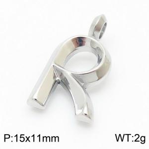 Stainless steel fashionable personalized letter R pendant pendant - KP120167-Z