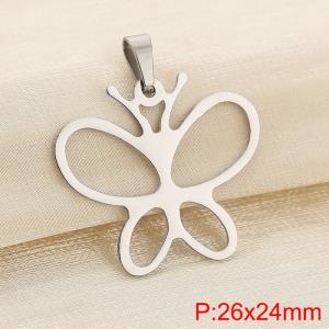 Stainless steel butterfly pendant - KP120393-Z