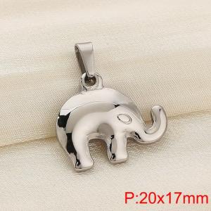 Stainless steel elephant pendant - KP120404-Z