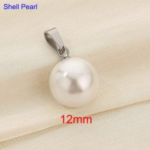 Shell bead pendant - KP120444-Z