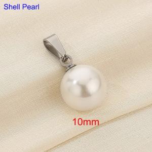 Shell bead pendant - KP120446-Z