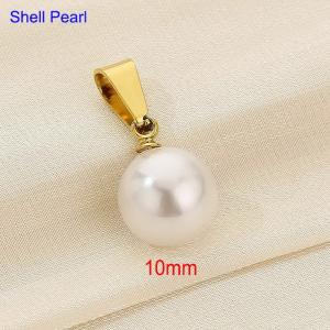 Shell bead pendant - KP120447-Z
