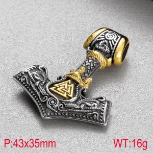 Stainless Steel Gold-plating Pendant - KP130630-TLX