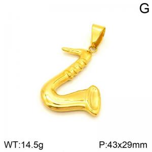 Stainless Steel Gold-plating Pendant - KP130739-NT