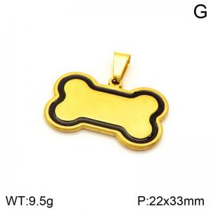 Stainless Steel Gold-plating Pendant - KP130740-NT