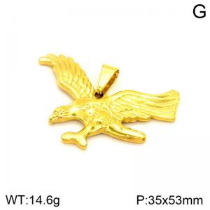 Stainless Steel Gold-plating Pendant - KP130741-NT